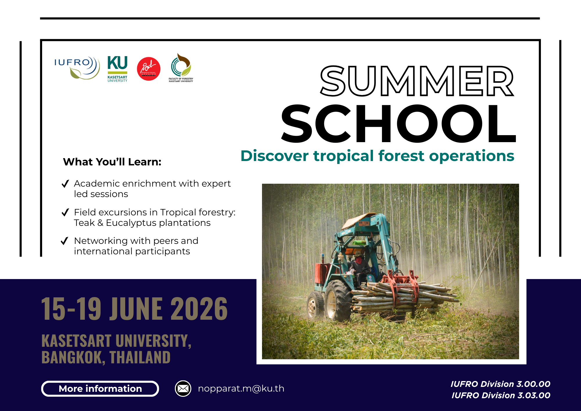 Summer School Discover Tropical Forest Operation