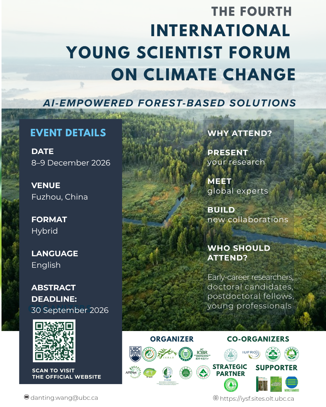 เวทีนานาชาติสำหรับนักวิทยาศาสตร์และนักวิจัยรุ่นใหม่ The Fourth International Young Scientist Forum on Climate Change
